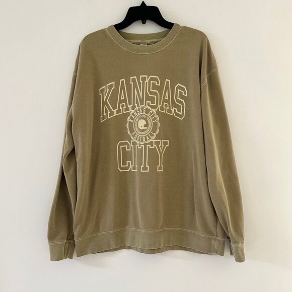 Kansas City Football Sweatshirt Womens Size XL Pullover Athletic Crewneck Cheifs - Picture 1 of 6